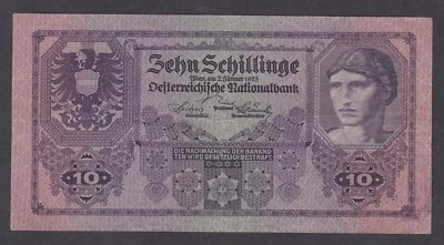 [CIR, No Tears or holes] 1925 Austria 10 Schillinge P-89 1003-566206 [016-3] - Image 1 of 2