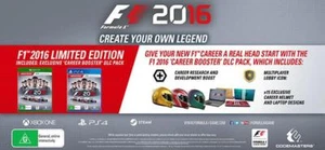 F1 2016 *LIMITED EDITION* (XBOX One) New - Picture 1 of 8