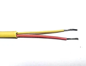 K TYPE THERMOCOUPLE EXTENSION WIRE, 3 METER SINGLE PAIR, PVC - Picture 1 of 1