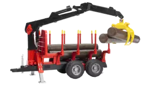 Bruder #02252 Forestry Trailer with Crane, Grapple, and 4 logs - - Picture 1 of 1