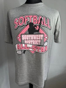 Womens Softball T-shirt Size Large American Sports - Picture 1 of 7