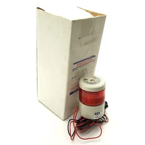 Patlite LES-102AW-R rote LED-Signalturmleuchte, 72,2 x 50 mm, 24 VAC/DC - Bild 1 von 3