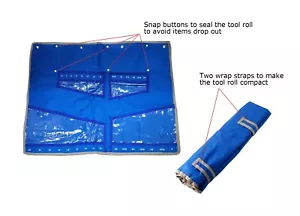 30 Size SAE & Metric Canvas Tool Roll Pouch for Spanner Wrench Display & Storage - Picture 1 of 5