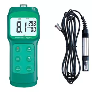 Misuratore Ossigeno Disciolto Tester Qualità Acqua Rilevatore con Sonda 3,5m 0~30,0mg/L - Foto 1 di 4