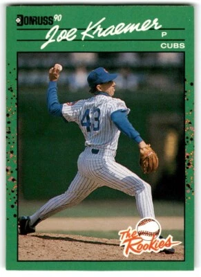 1990 Donruss The Rookies Joe Kraemer Rookie Chicago Cubs #10 - Image 1 of 2