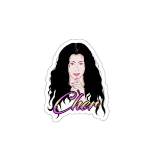 Pegatina troquelada diseño Cher años 2000 - Imagen 1 de 13