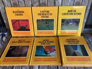 THE KODAK ENCYCLOPEDIA of CREATIVE PHOTOGRAPHY - 6 HARDCOVER CAMERA BOOKS - Picture 1 of 8