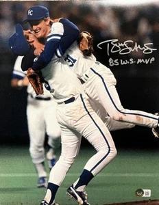 BRET SABERHAGEN KANSAS CITY ROYALS SIGNED 11X14 PHOTO AUTOGRAPH C BECKETT COA - Picture 1 of 2