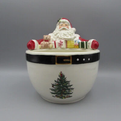 Spode China CHRISTMAS TREE Figural Santa Nut Bowl - Image 1 of 4