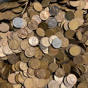1-LB Lincoln Wheat Cents Random 1940's-1950's PDS 150 Pennies - 3 Roll Bulk Lot - Bild 1 von 17