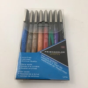 Prismacolor Premier 14174 Fine Line Marker 8-Color Set - .05 - FAST SHIPPING  - Picture 1 of 7