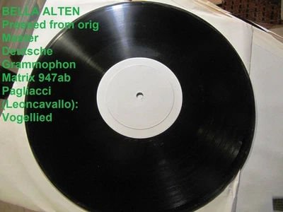 Polish 1910 Bella Alten Soprano PAGLIACCI Ballatella Bajazzo Vogellied Vinyl 945 - Image 1 of 2