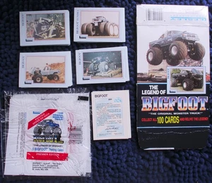 1988 BIGFOOT ORIGINAL MONSTER TRUCK LEGEND Trading Card Set #1-100 + Leerkarton + - Bild 1 von 5