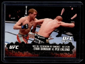 Carta Evan Dunham / Per Eklund 2009 Topps UFC Round 2 Gold A #128 - Foto 1 di 2