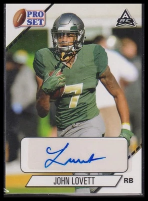 2021 Pro Set College Football #PS-JL1 John Lovett Autographs - Image 1 of 2