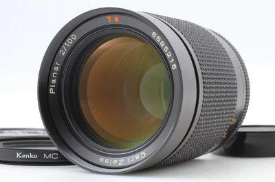 [近乎完好] Contax Carl Zeiss Planar T* 100 毫米 f/2 镜头 AEG C/Y 安装 来自日本 — 第 1/4 张图片