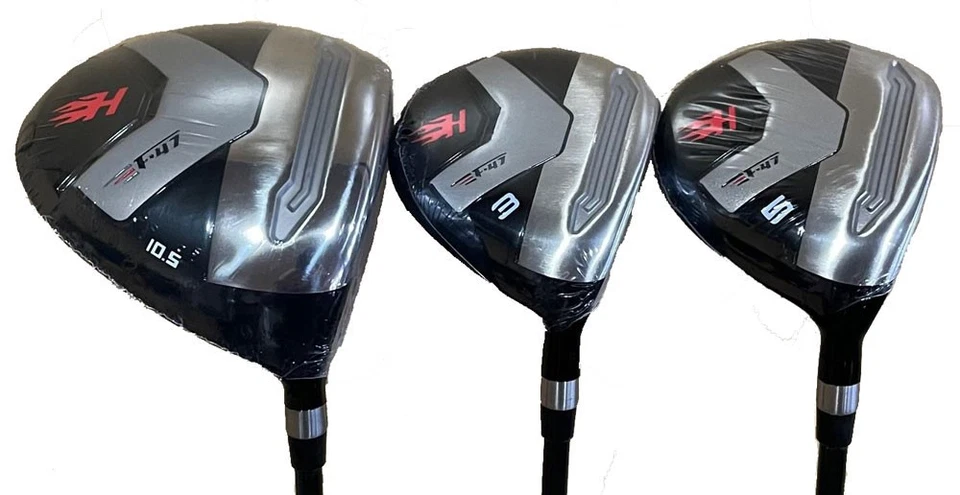 Mens Standard Taylor Fit Heater F47 graphite Senior 10.5 driver 3,5 wood set - Image 1 of 1