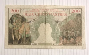 Indochina francesa 200 piastras 1953 P-109 en muy buen estado - Imagen 1 de 2