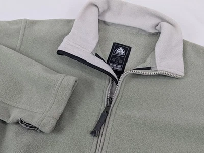Nike ACG Jacket Fleece Womans Medium Thermal Fit 2 Snow Green Packable Zip Up - Image 1 of 4