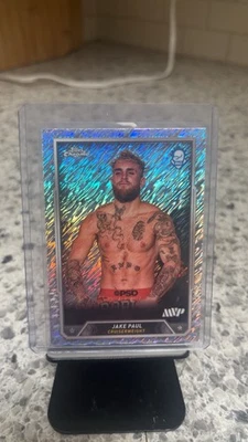 2024 Topps Chrome Boxing RC Jake Paul Shimmer Refractor - Image 1 of 2