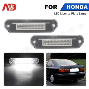 2PCS White LED License Plate Light DX Coupe Sedan LX For Honda Accord 1990-1993 - Imagen 1 de 11