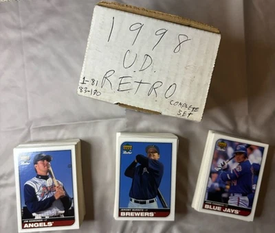 Juego completo de béisbol retro Upper Deck 1998 1-130 Foto 1 de 4