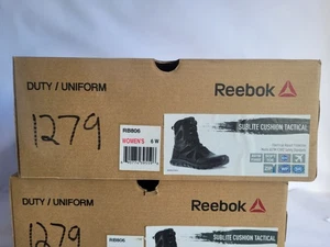 REEBOK RB806 WOMEN'S SUBLITE CUSHION TACTICAL 8" WATERPROOF BOOT W/ SIDE ZIP, 6W - Picture 1 of 6