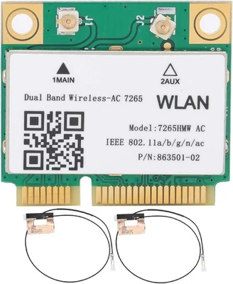 Drahtlose Netzwerkkarte, Dualband, 7265HMW 802.11AC -PCI-E-WLAN BT4.2, Adapter - Bild 1 von 4