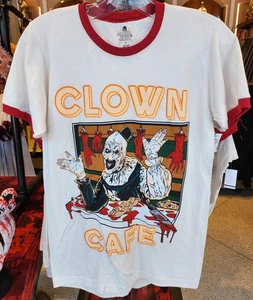 Camicia Universal Studios HHN Halloween Horror Nights 2025 Terrificatore Clown Caffè M - Foto 1 di 1