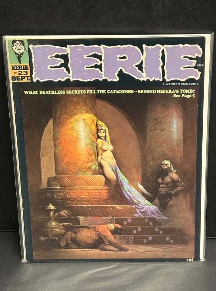 Eerie Magazine #23 (Classic Frazetta Cover) Very Nice - Image 1 of 4