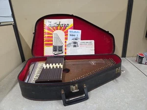 Vintage Oscar Schmidt Autoharp ATB15 Chord 36 String Wood Harp Case Manual Form - Picture 1 of 8