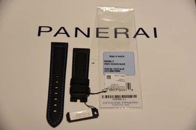 CORREA PANERAI BECERRO PONTE VECCHIO NEGRA CON PUNTADA AZUL STD 22/20 BA AUSTRIA Foto 1 de 3