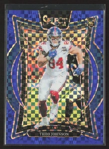 Theo Johnson 2024 Panini Select #96 Blue Prizm /249 New York Giants - Picture 1 of 2