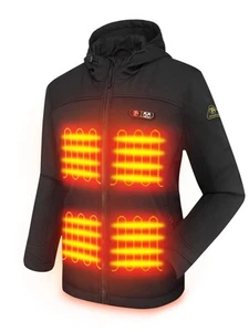 PTAHDUS Women's Heated Jackets 5 Heat Zones Battery Pack Included, with Hand ... - Picture 1 of 9