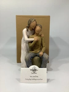 Willow Tree You And Me geformte Figur mit Box 27345 dunklere Haut und Haare - Bild 1 von 7