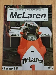 McLaren '83/'87 John Redding 1987 First Edition Kimberley Motorsport Guide - Picture 1 of 5