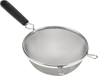 GoodCook Everyday 6 Inch Fine Mesh Strainer with Stainless Black & Silver  - Image 1 of 2