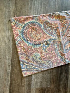 Pottery Barn Gayle red blue paisley cotton linen 26 in pillow cover nwt new - Picture 1 of 10