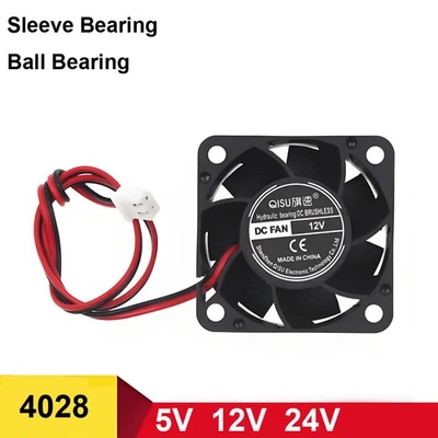 4028 DC Brushless Silent Cooling Fan Computer Small Fan Case 2-Pin 5V 12V 24V - Image 1 of 4