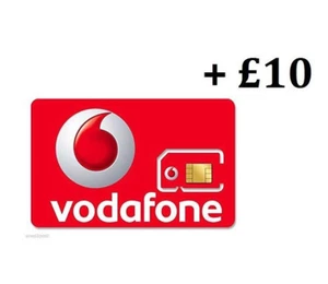 VODAPHONE SIM CARD | Pay as you go with £10 credit preloaded, all Phones - Picture 1 of 4