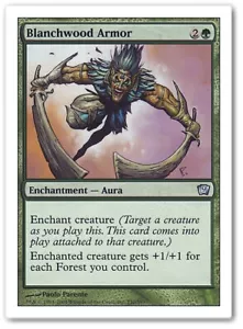 Blanchwood Armor Magic The Gathering Casi Nuevo 9a Edición Sin C 1 Tarjeta - Imagen 1 de 1