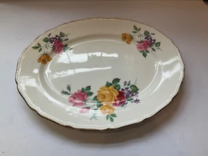 Ridgway Chateau Rose 14 Zoll Servierplatte 22k Gold - Bild 1 von 7