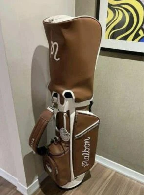 BAD GOLF Malbon golf caddy bag brown