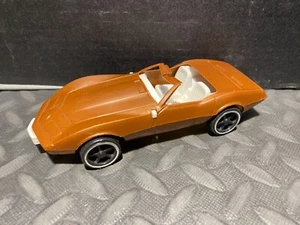 1/25 VINTAGE PLASTIC GAT TOYS 1968 CHEVROLET CORVETTE BROWN - Picture 1 of 7