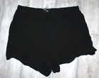 Forever 21+ Women's Black Slash Pockets Elastic Waist Shorts Plus Size 3X