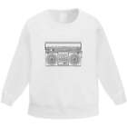 'Stereo Boombox' Kid's Sweatshirt / Sweater / Jumper (Kw034323)