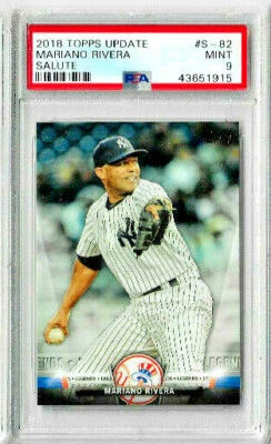 2018 Topps Update Mariano Rivera Salute PSA 9 - Image 1 of 2
