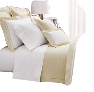 RALPH LAUREN Juego de 2 Fundas Estándar BOWERY Algodón CREMA Caña Nuevo con Etiquetas Foto 1 de 4