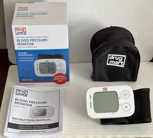 Used Drug Mart Automatic Digital Blood Pressure Monitor• Adult Wrist Cuff•VGC - Picture 1 of 15