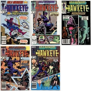 Lot of 5 Solo Avengers (Starring Hawkeye) #1,14,16,19 & 20 - Marvel - 1987, 1989 - Picture 1 of 11